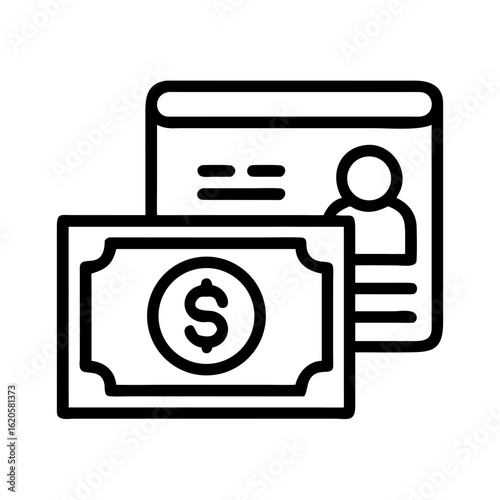 Money in hand icon Save money sign. Cash, loan, coin, dollar, saving, budget, finance, growth, investment, earning money, revenue symbol. Hands holding dollar coin flat and line style - stock vector.