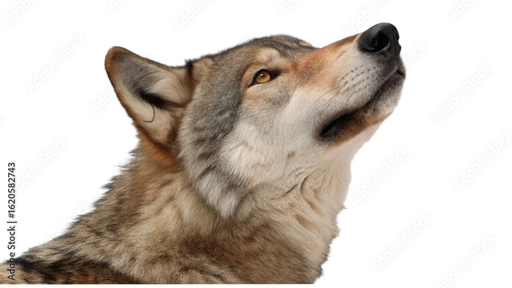 Fototapeta premium Wolve, isolated transparent background