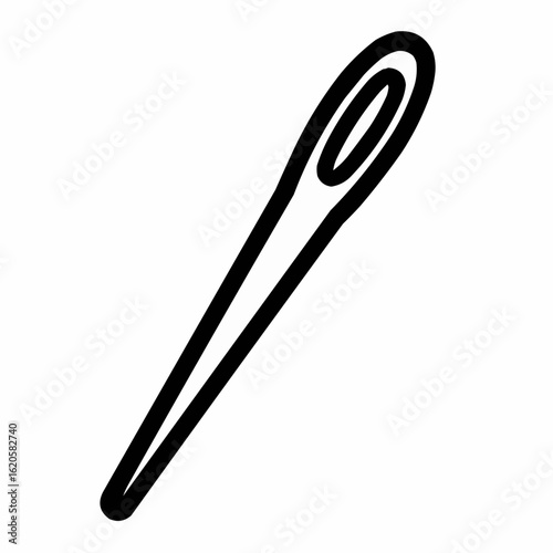 Tapestry Needle. Blunt needle with large eye. 30° angled tip