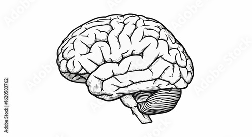human brain vector illustration