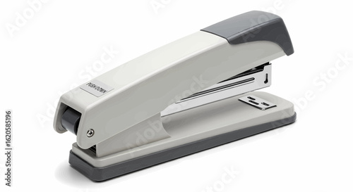 Office stapler vector illustration, a classic stationery icon for business projects.