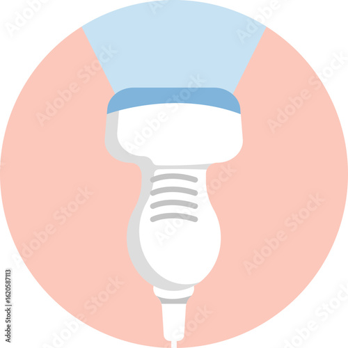 Symbol of pregnancy checkups using ultrasound imaging for expectant mothers.