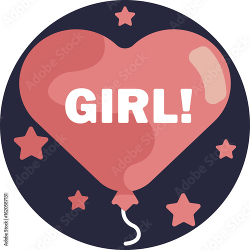 A simple balloon icon used to mark maternity events and joyful moments.