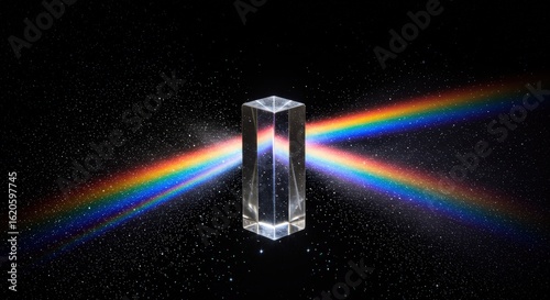 Light Dispersion Through a Crystal Prism
