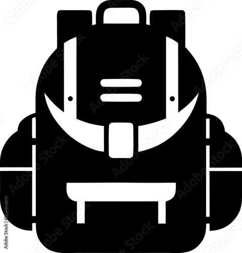 Tactical Rucksack or Army Pack Silhouette