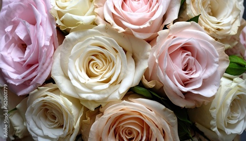 Close up of a bouquet of roses