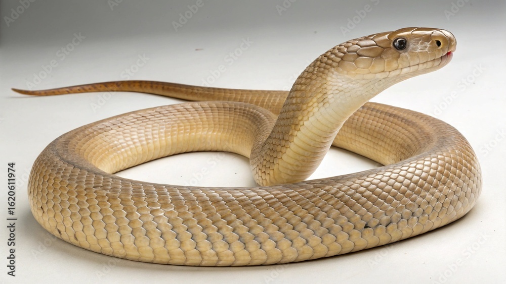 Fototapeta premium Hook-Nosed Sea Snake on studio background