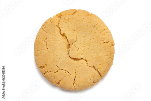 a cookie with a crack in the middle