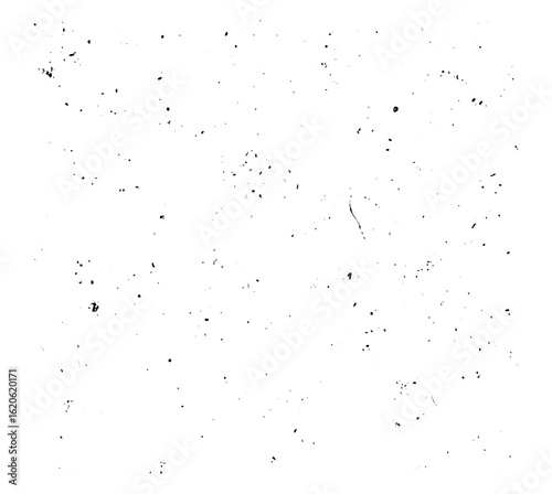 Distressed surface with subtle texture and scattered imperfections view on transparent background