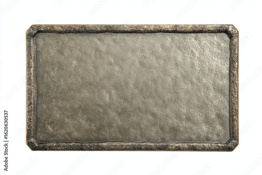 Fototapeta premium a metal plate with a metal frame on it