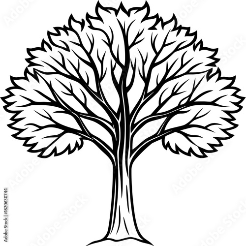 Minimal 3D Tree on White