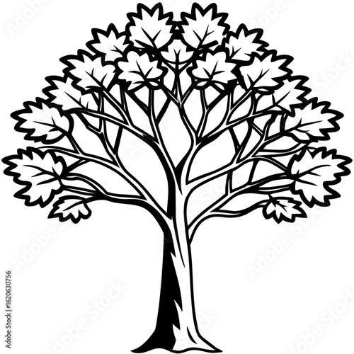 Minimal 3D Tree on White