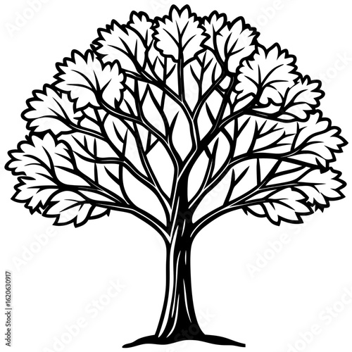 Minimal 3D Tree on White