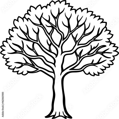 Minimal 3D Tree on White