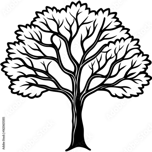 Minimal 3D Tree on White