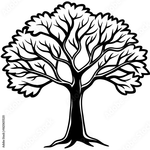 Minimal 3D Tree on White
