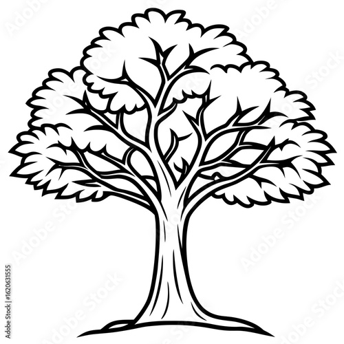 Minimal 3D Tree on White