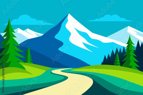 mountain road in the mountains