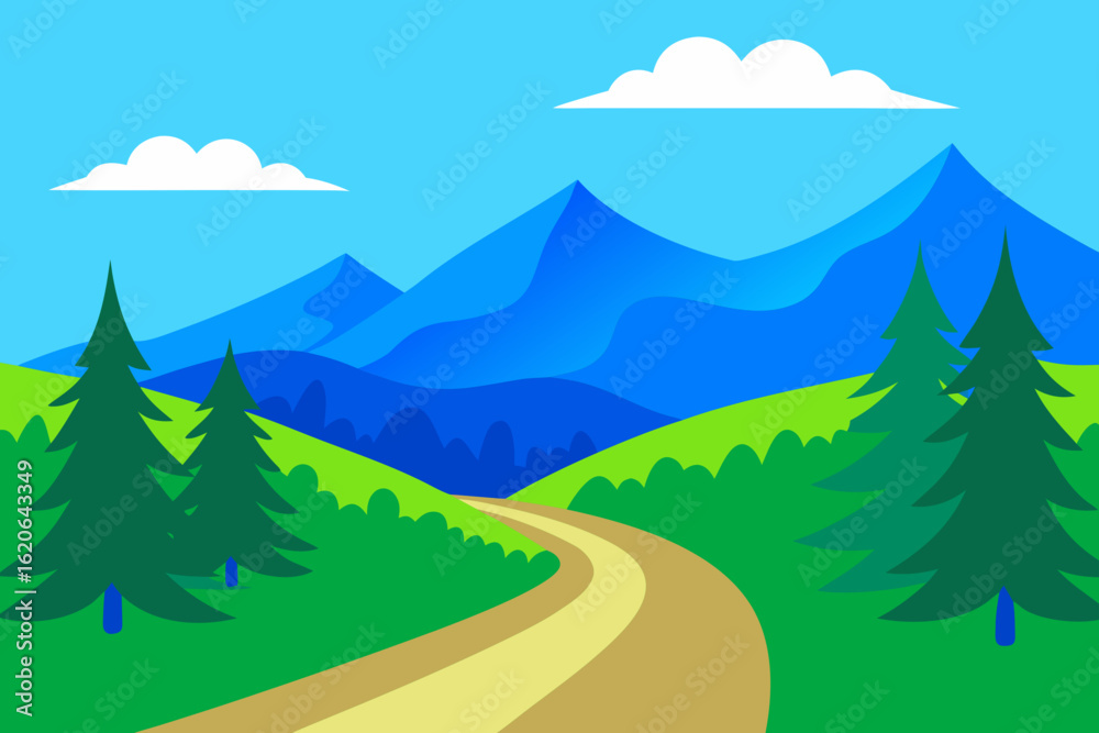 Fototapeta premium road in mountains