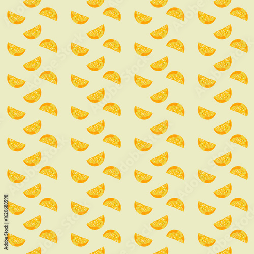 seamless pattern with yellow lemon 