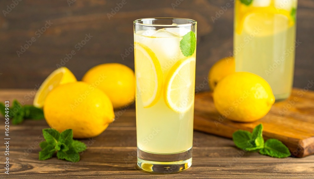 Fototapeta premium glass of lemonade
