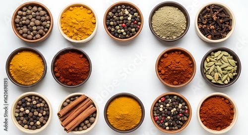 Aromatic Spice Collection: Culinary Ingredient Variety