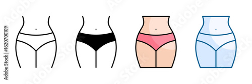 Body Fat Icon Set Multiple Style Collection