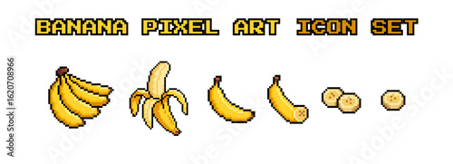 anana Pixel Art Icon Set - Natural Stages and Variations