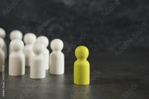 Stand Out And Business Leadership Vision Concept