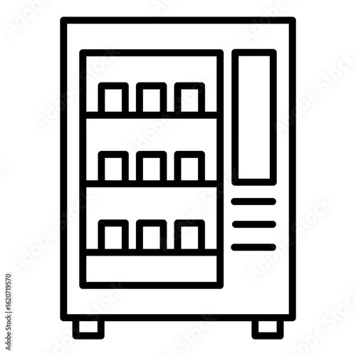 vending machine vector icon