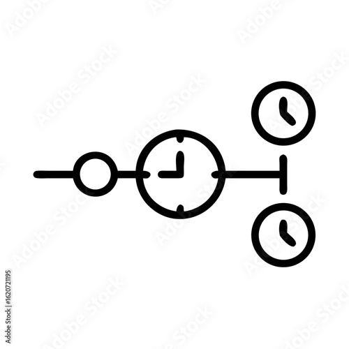 Timeline schedule clock time management planning appointment reminder event organizer workflow process 100