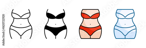 Obese Icon Set Multiple Style Collection
