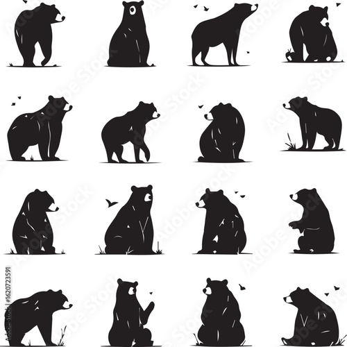 Assorted Bear Silhouettes