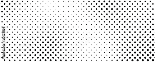 Monochrome halftone background with dots
