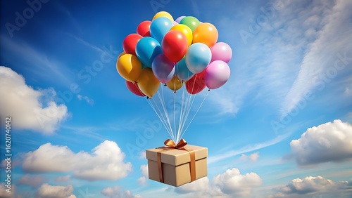balloons in the sky