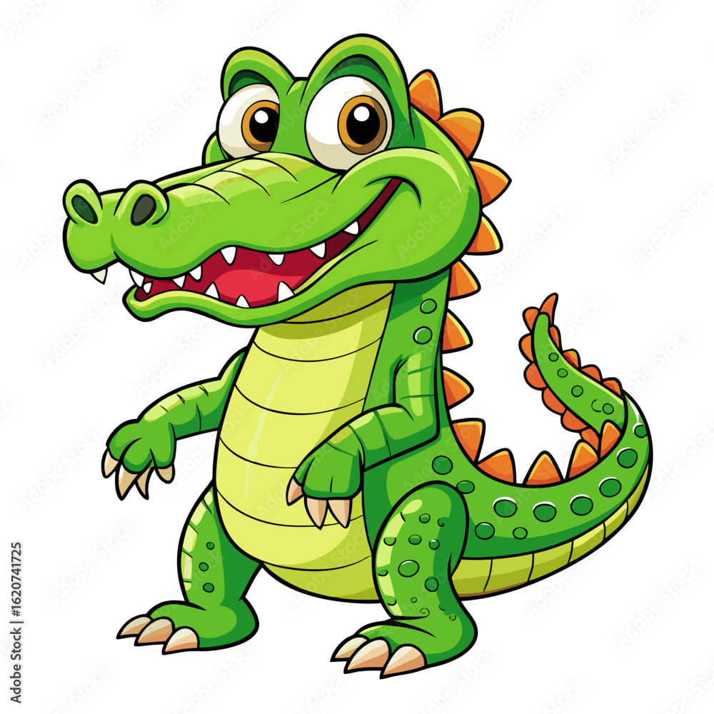 Fototapeta premium cartoon crocodile cartoon