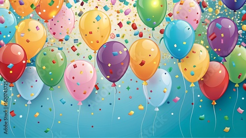 colorful balloons background