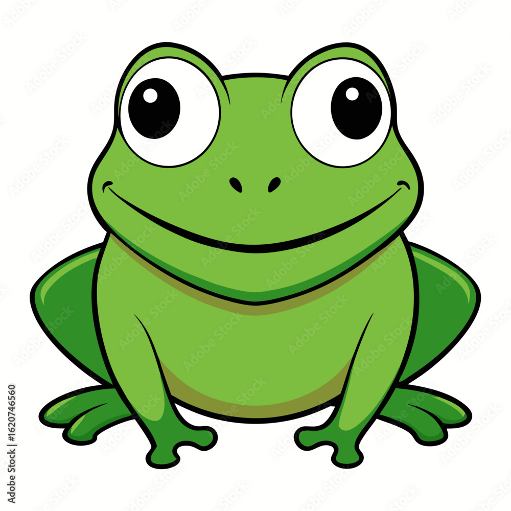 Obraz premium frog, cartoon, animal, green, vector, amphibian, toad, illustration, nature, isolated, funny, cute, wildlife, character, art, fun, sitting, toy, reptile, comic, smile, drawing, wild, eye, dinosaur