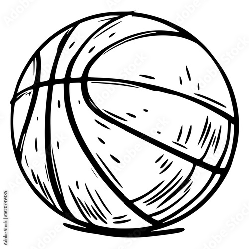 Basketball isolated on white background