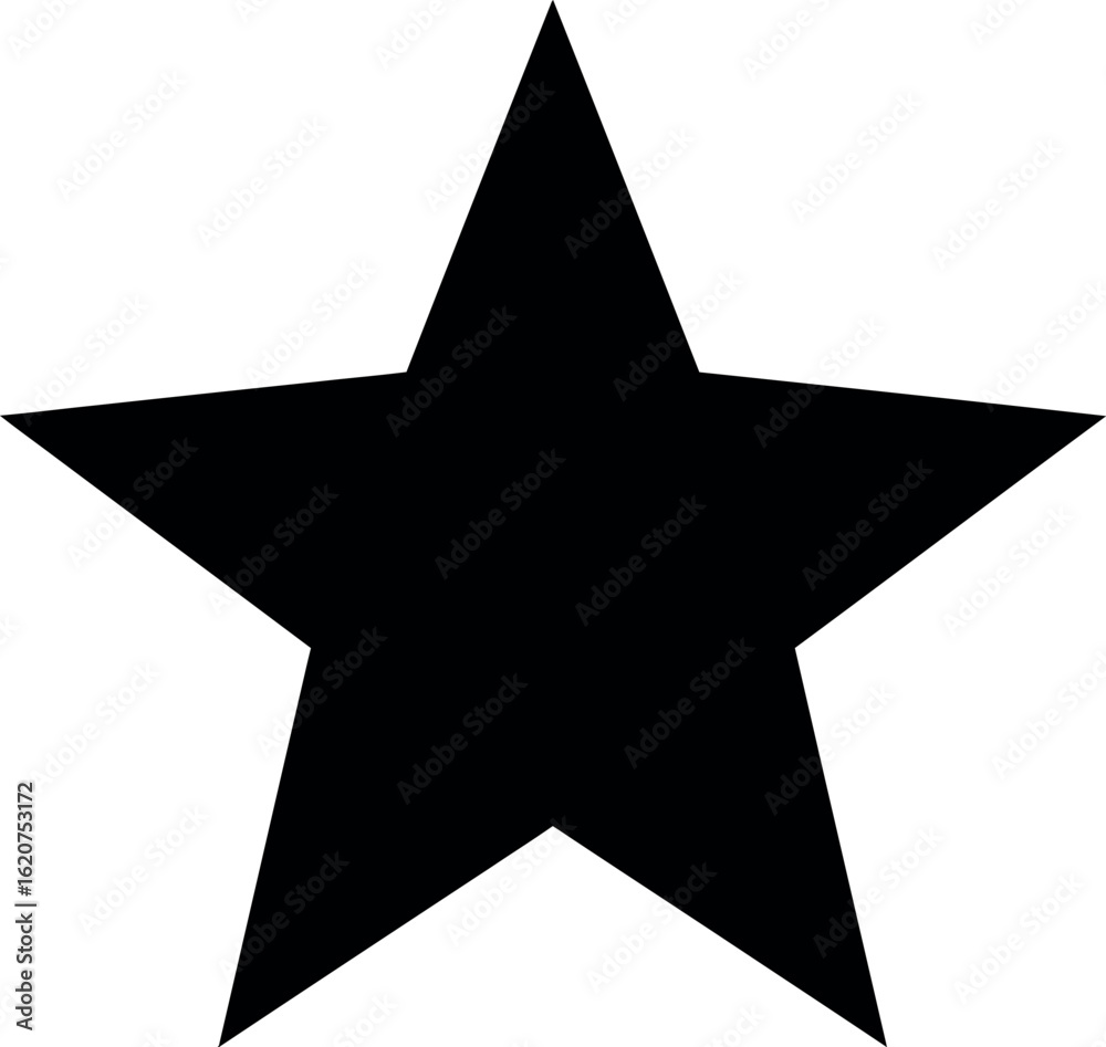 Black star icon simple vector graphic Black star icon simple vector graphic