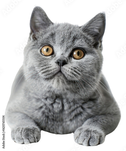 PNG Adorable gray kitten portrait