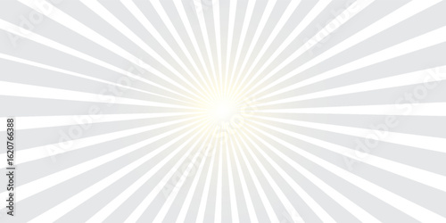 Ray sun light. Sunburst background. Radial circle line. Pattern starburst. Comic beam lines. Sun effect rays. Abstract firework. Concentration stripe. Cartoons lightning style. Vector illustration