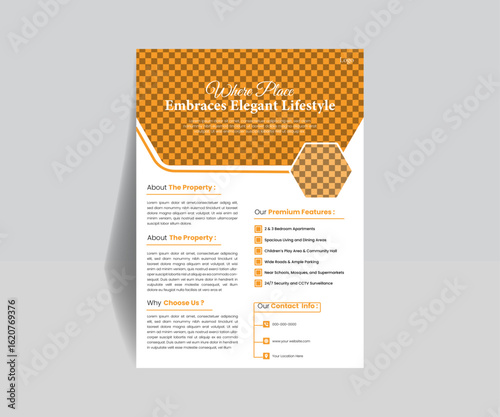 real estate flyer Simple minimalist corporate business flyer design Creative minimal Modern eye catchy real estate flyer Geometric Flyer Design Template Corporate business flyer template design