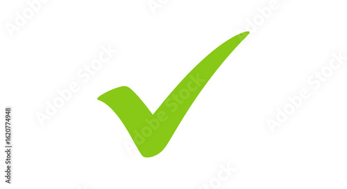 Free Download A green check mark icon on a white background symbolizes approval acceptance and a positive confirmation - GFXLoad