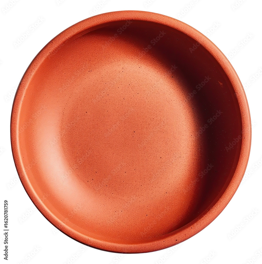 PNG Minimalist terracotta bowl on white PNG Minimalist terracotta bowl on white