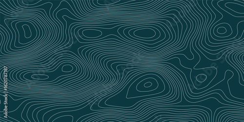 Abstract navy blue wave paper curved reliefs abstract background, Abstract topographic contours map background, Topography map background. Vector geographic contour map. 