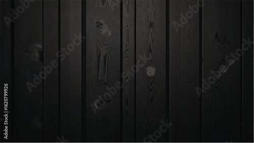 Black wood planks background. Dark wooden planks background for interior, product, or design. 