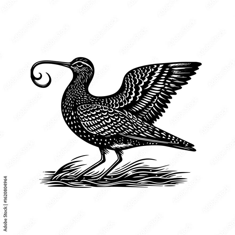 Fototapeta premium vector illustration of an eagle