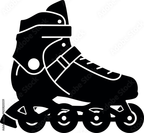 Inline skate silhouette