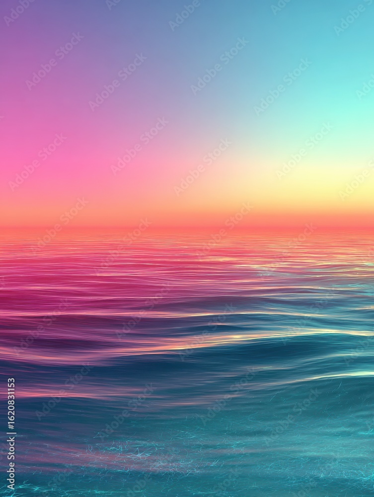 Obraz premium Gradient background from sunburst to ocean depth